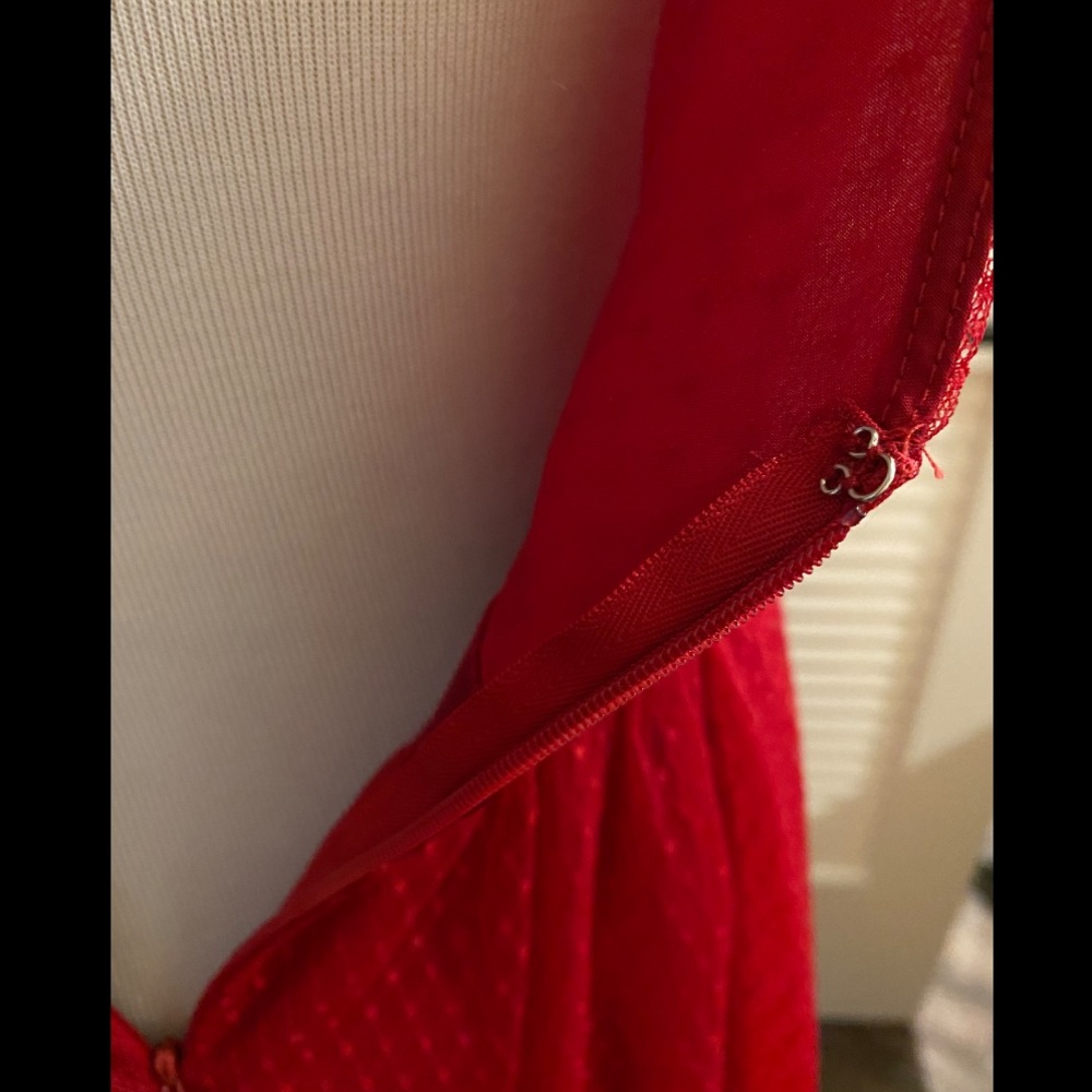 3 for $50✨ Red tulle dress - Picture 5 of 9